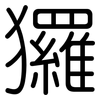 玀: Gerundet