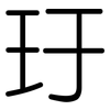 玗: Gerundet