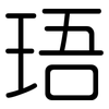 珸: Gerundet