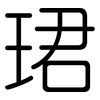 珺: Gerundet