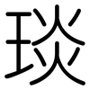 琰: Gerundet
