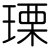 瑮: Gerundet