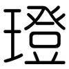 璒: Gerundet 璒: Gerundet
