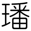 璠: Gerundet