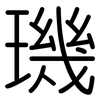 璣: Gerundet