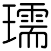 瓀: Gerundet