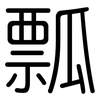 瓢: rounded 瓢: rounded