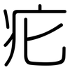 疕: Gerundet