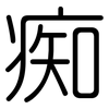 痴: Gerundet 痴: Gerundet