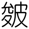 皴: Gerundet