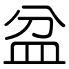 盆: Gerundet 盆: Gerundet