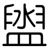 盥: Gerundet