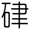 硉: Gerundet