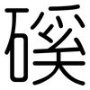 磎: Gerundet