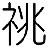 祧: Gerundet