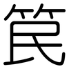 笢: Gerundet