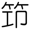筇: Gerundet
