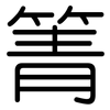 箐: Gerundet