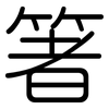 箸: Gerundet