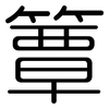 簟: Gerundet