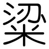 粱: Gerundet 粱: Gerundet