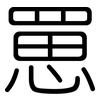 罳: Gerundet