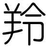 羚: Gerundet 羚: Gerundet