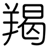 羯: Gerundet