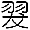 翇: Gerundet 翇: Gerundet