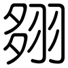 翗: Gerundet 翗: Gerundet