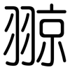 翞: Gerundet 翞: Gerundet