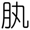 肒: Gerundet 肒: Gerundet