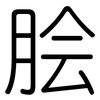 脍: Gerundet 脍: Gerundet