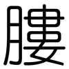 膢: Gerundet 膢: Gerundet