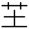 芏: Gerundet