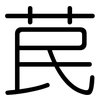 苠: Gerundet
