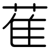 萑: Gerundet