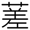 蒫: Gerundet