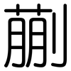 蒯: Gerundet
