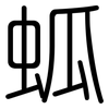 蛌: Gerundet