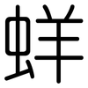 蛘: Gerundet