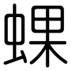蜾: Gerundet