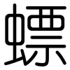 螵: Gerundet