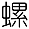 螺: Gerundet