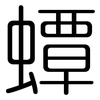 蟫: Gerundet