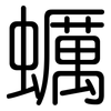 蠣: Gerundet 蠣: Gerundet