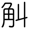 觓: Gerundet