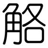 觡: Gerundet