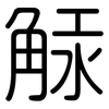 觨: Gerundet 觨: Gerundet
