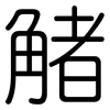 觰: Gerundet